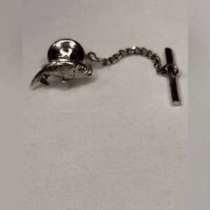 Vintage Silver Fish Tie Tack